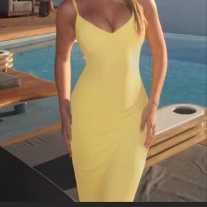Elegant Yellow Dress